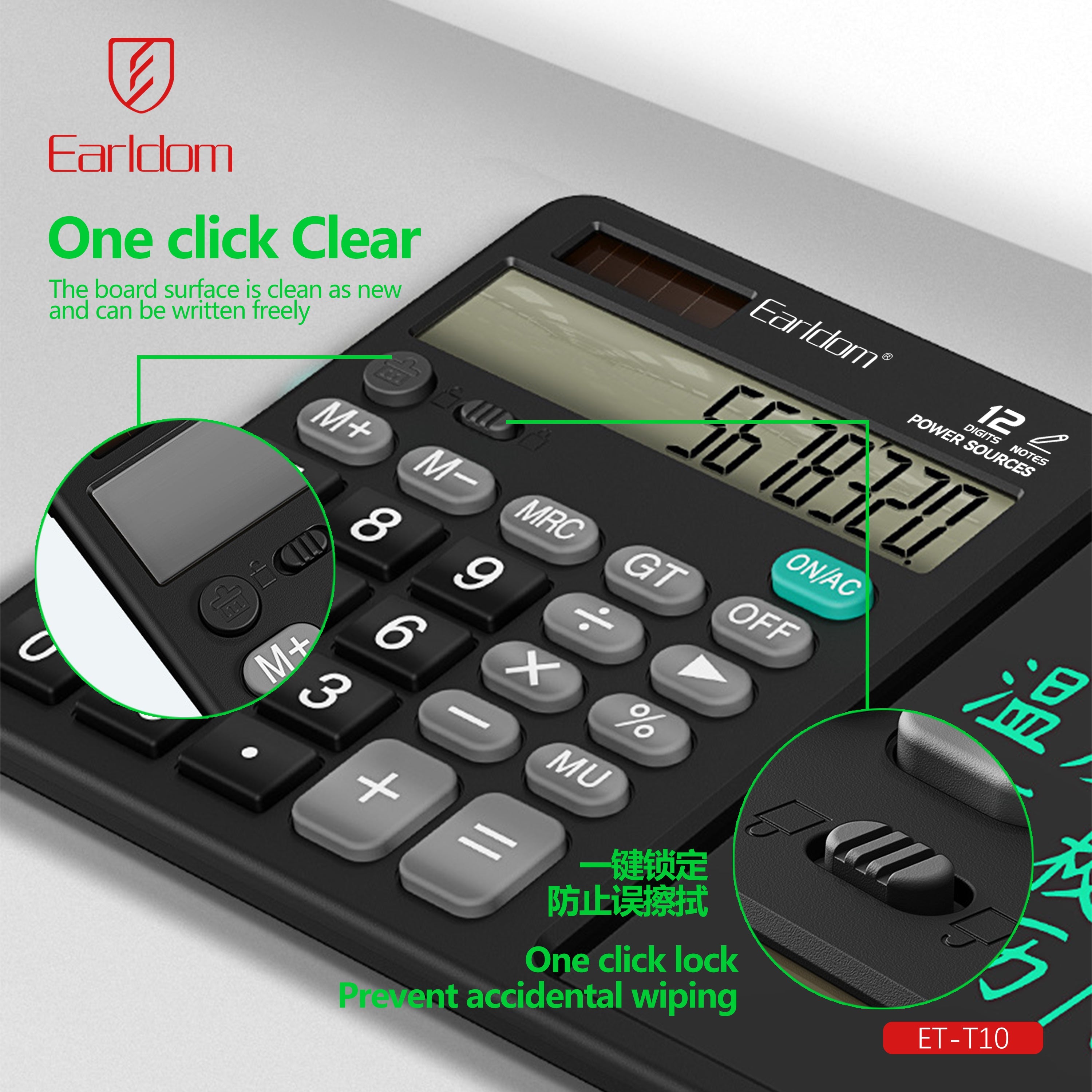 Calculator with Notepad ET-T10 Calculator with Notepad ET-T10